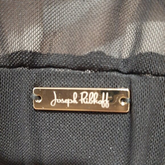 Joseph Ribkoff black shadow sheer cover up blouse - Picture 5 of 11